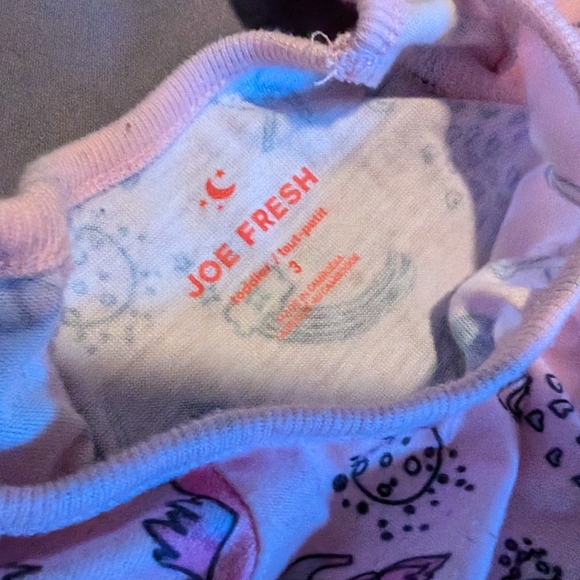 Light pink unicorn flutter sleeve nightgown - Picture 2 of 2